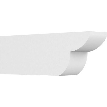 Ekena Millwork Standard Crestline Architectural Grade PVC Rafter Tail, 5"W X 8"H X 24"L RFTP05X08X24CRE